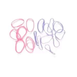 I Saw It First Mixed Elastic Hair Ties - Pink