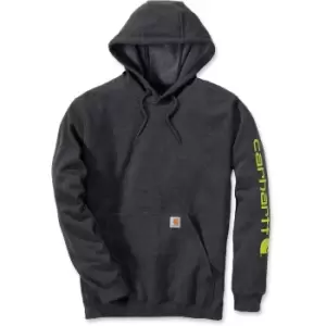 Carhartt Mens Polycotton Stretchable Sleeve Logo Hooded Sweatshirt Top XL - Chest 46-48' (117-122cm)