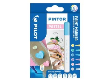 Pintor Fine Bullet Tip Paint Marker 2.9mm Pastel Assorted - Pack of 6 3131910517467