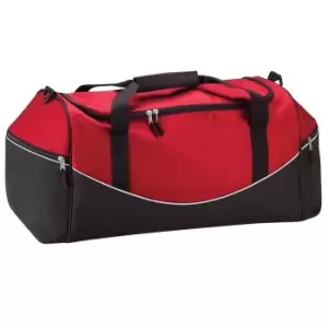 Quadra Teamwear Holdall Duffle Bag (55 Litres) (One Size) (Classic Red/Black/White)