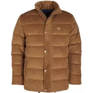 Barbour Crested Cord Baffle Quilted Jacket - Brown