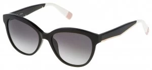 Furla Shiny Black Smoke Lens Sunglasses.