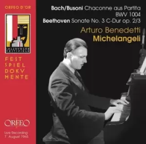 Bach/Busoni Chaconne Aus Partita BWV 1004/ by Arturo Benedetti Michelangeli CD Album