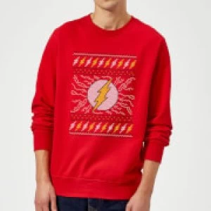 DC Flash Knit Christmas Sweatshirt - Red - M