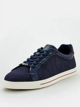 Ted Baker Ashtol Canvas Trainers - Navy, Size 10, Men