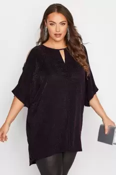 Cold Shoulder Cape Top