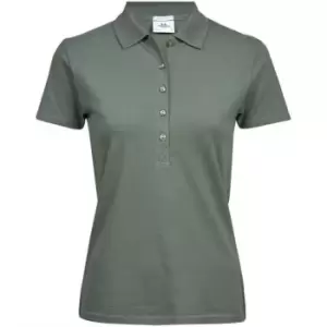 Tee Jays Womens/Ladies Luxury Stretch Polo Shirt (S) (Leaf Green)