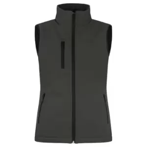 Clique Womens/Ladies Softshell Panels Gilet (S) (Dark Grey)