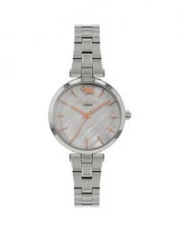 Radley Silver Mother Of Pearl And Rose Gold Detail Dial Stainless Steel Bracelet Ladies Watch