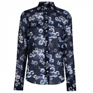 Gant Gant Floral Shirt - Evening Blue