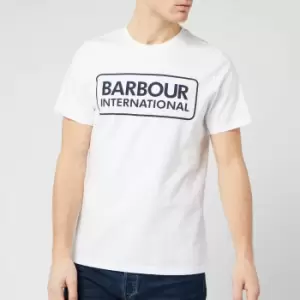 Barbour International Mens Essential Large Logo T-Shirt - White - S