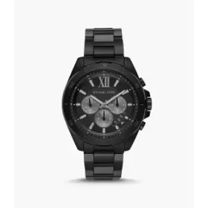 Michael Kors Mens Brecken Chronograph Stainless Steel Watch - Black