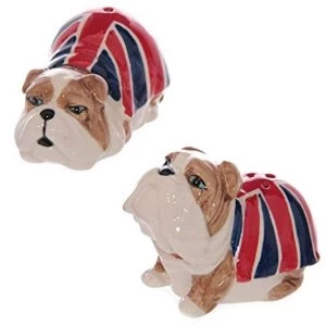 Union Flag British Bulldog Salt and Pepper Set