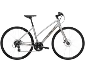 2023 Trek FX 1 Stagger Disc Hybrid Bike in Metallic Gunmetal