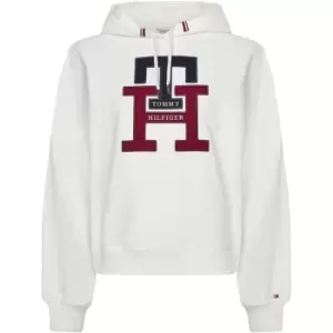 Tommy Hilfiger Large Monogram Th Hoodie - Cream