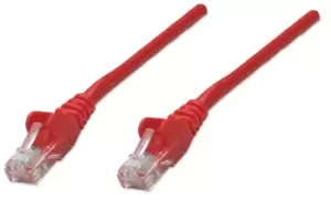 Network Patch Cable - Cat6 - 1m - Red - CCA - U/UTP - PVC - RJ45 - Gold Plated Contacts - Snagless - Booted - Polybag - 1m - Cat6 - U/UTP (UTP) - RJ-
