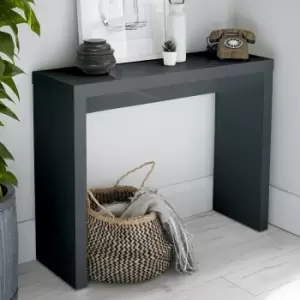 LPD Puro High Gloss Console Table in Grey