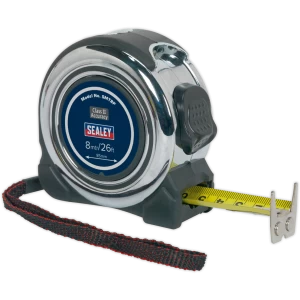 Sealey Professional Tape Measure Imperial & Metric 26ft / 8m 25mm