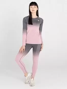 Dare 2b In The Zone Baselayer Set - Pink/Black, Size S, Women