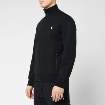 Polo Ralph Lauren Mens Full Zip Mock Neck Sweatshirt - Polo Black/Cream - S