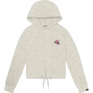 Calvin Klein L/S HOODIE - Buff Heather