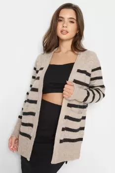 Petite Stripe Midi Cardigan