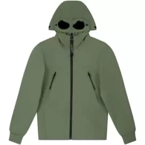 CP COMPANY Boys Softshell Goggle Hooded Jacket - Blue