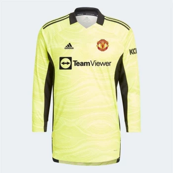 adidas Manchester United Home Goalkeeper Shirt 2021 2022 Junior - Yellow