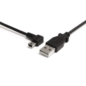 StarTech 3ft Mini USB Cable A to Left Angle Mini B