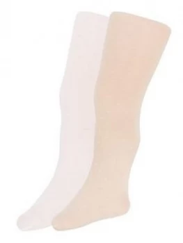 Monsoon Baby Girls 2Pk Bridal Spot Tights - Multi