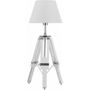 Premier Housewares Jasper White Tripod Base Feature Lamp