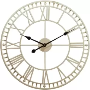 Garden Gear Roman Numeral Garden Wall Clock - Cream