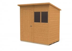 Forest Garden Forest Shiplap Dip Treated 6x4 Pent Shed Wood