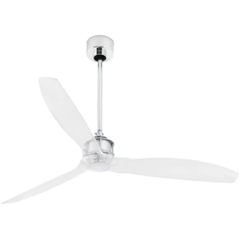 Faro Just Medium Ceiling Fan with / without Light Chrome, Clear