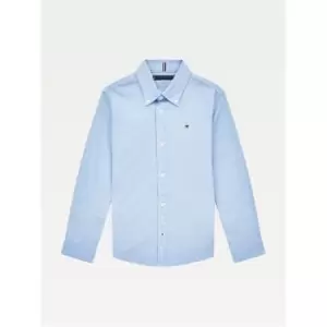 Tommy Hilfiger Boy's Oxford Long Sleeve Shirt - Blue