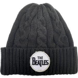 The Beatles - Drum Logo Unisex Beanie Hat - Black