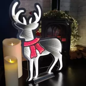 60cm LED Infinity Light Reindeer