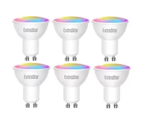 GU10 6W LED WiFi Smart RGB Light bulb (pack of 6)