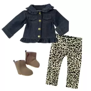 Sophias By Teamson Kids Jean Jacket Leggings And Boots Set For 18" Dolls