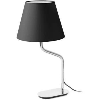 Faro ETERNA - Table Lamp Round Tapered Black, E27