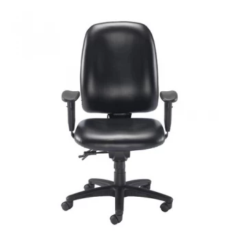 Avior Snowden Heavy Duty Chair Black PU Adjustable seat height - 485 -