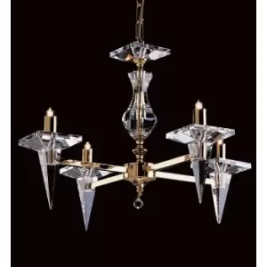 Chandelier without shades Pescara Gold 4 bulbs 39cm