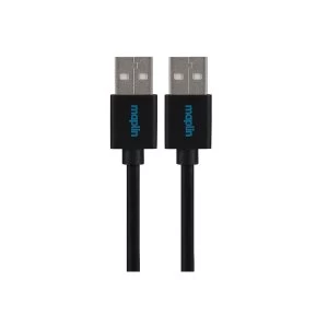 Maplin Premium USB A 2.0 Male to USB A Male Cable 1.5m Black