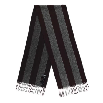 Howick Cashmink Check Scarf - Burgundy