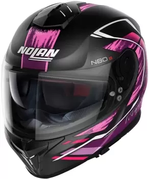 Nolan N80-8 Thunderbolt N-Com Helmet, black-pink, Size XS, black-pink, Size XS