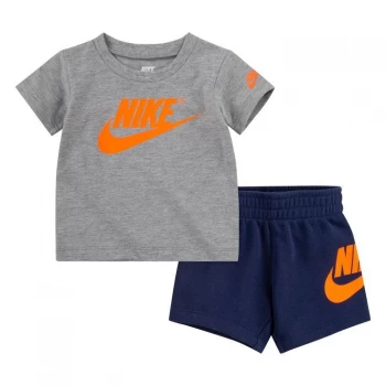 Nike Futra T Shirt and Short Set Baby Boys - Midnight Navy