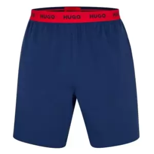 Hugo Woven Logo Pyjama Shorts - Blue