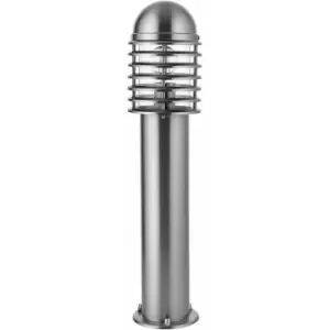 Outdoor Post Bollard Light Polished Steel Vandal Proof External Pathway Lamp