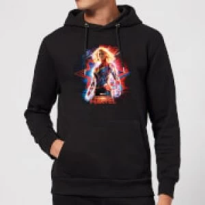 Captain Marvel Poster Hoodie - Black - XL