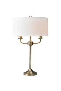 Lighting and Interiors Group The Lighting and Interiors Antique Brass Grantham Table Lamp